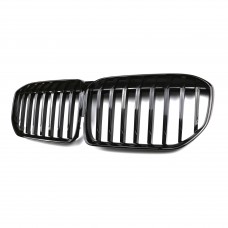 Grill front bumper grills ABS Gloss Black front New Bumper Single Slat Car Grills For Bmw 7 series G11 2021 2022 2023