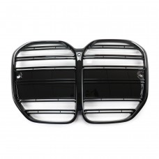 Glossy Black ABS G22 Dual Slats Grille 2 DOOR Front Grill for BMW New 4 Series G22 2021