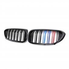 Car kidney grill modified three-color front grille M Color Style Front Grill  For Bmw 5 series G30 2018 2019 2020