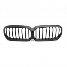 Matte Black Single line grille Front Center Grill car Front Bumper grille For Bmw 5 series G30 2020-