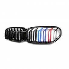 Auto front grilles Double Slat M color Front Bumper Kidney Grille Grill For Bmw 5 series G30 2020 -