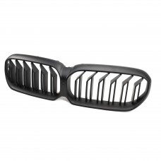 Front Grille Kidney grill Double Line Matte Black Racing Bumper Grill For Bmw 5 series G30 2020-