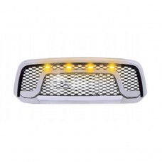 ABS Silvery Meteor Fin Grille 2013-2018 Colour Chrome Front Grille For Dodge Ram