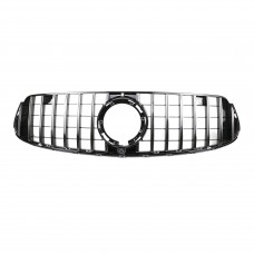 Silvery Front Bumper Grille Mesh Grill Facelift GTR Racing Grill For MERCEDES Benz GLC CLASS W253 2020-