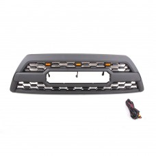 Решетка Радиатора для Toyota 4Runner 2006-2009, Матовый Черный/Серый, Abs Материал