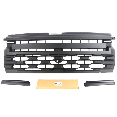 Купить решетку радиатора Chevrolet Silverado 2023-2024, Матовый черный/Серый, ABS – Tuningdom.ru