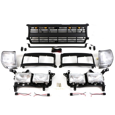 Решетка радиатора черного цвета из ABS для LandCrusier LC80 1990-1997 - купить на tuningdom.ru