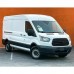 Решетка радиатора Матовый черный ABS для Ford Transit Custom - купить на tuningdom.ru