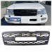 Решетка радиатора Матовый черный/Серый ABS для LandCrusier LC100 2003-2006 - купить на tuningdom.ru