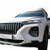 Решетка радиатора Черного цвета из ABS материала для Hyundai Santa Fe 2019-2020 на tuningdom.ru