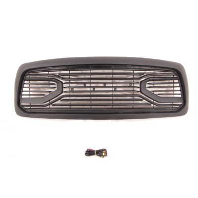 Решетка радиатора, матовый черный ABS, Fit For Dodge Ram 1500 2002-2005 - купить на tuningdom.ru
