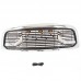 Решетка радиатора Матовый черный/Серый ABS для Dodge Ram 1500 2009-2012 - купить на tuningdom.ru