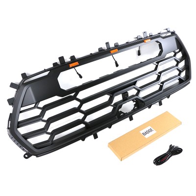 Купить решетку радиатора Fit For Toyota Sequoia 2022-2023, Матовый черный/Серый, ABS на tuningdom.ru