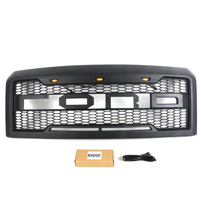 Решетка радиатора Матовый черный/Серый ABS для FIT FOR E150 E250 E350 2008-2013 - качественные решетки радиатора на tuningdom.ru