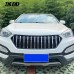 Решетка радиатора Матовый черный/Серый ABS для Hyundai Santa Fe 2013-2016 - купить на tuningdom.ru