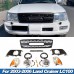 Решетка радиатора Матовый черный/Серый ABS для LandCrusier LC100 - купить на tuningdom.ru