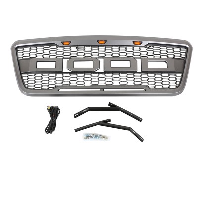 Купить решетку радиатора Матовый черный/Серый ABS для Ford F150 2004-2008 в интернет-магазине Tuningdom.ru