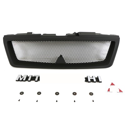 Решетка радиатора Матовый черный/Серый, ABS, Fit For MONTERO PAJERO V73 - купить на tuningdom.ru