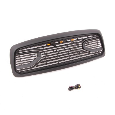 Решетка радиатора Fit For Dodge Ram 1500, ABS, матовый черный/серый - купить на tuningdom.ru
