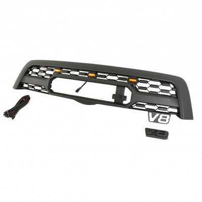 Решетка радиатора, Матовый черный ABS, Fit For Toyota Sequoia 2005-2009 - купить на tuningdom.ru