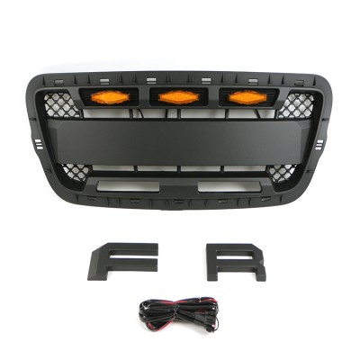 Решетка радиатора Fit For Ford Ranger 2001-2003, Матовый черный/Серый, ABS - купить на tuningdom.ru