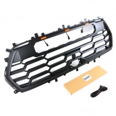 Решетка Радиатора Fit For Toyota Sequoia 2022-2023, Матовый Черный/Серый, Abs