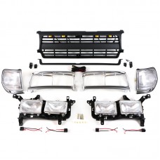 Auto Parts Front Grille Head Lamp Surround Chrome Brackets Fit For LandCruiser LC80 1990-1997