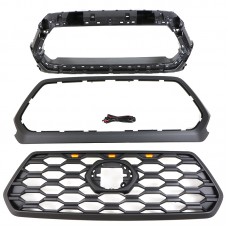 Решетка Радиатора Abs для Toyota Tacoma, Матовый Черный/Серый
