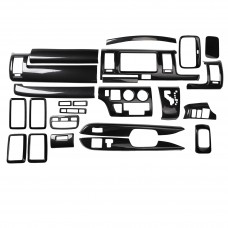 Car Accessories Interior Decorative Window Rises Central Console Air Vent Steering Wheel Cover Trim For Toyota Hiace 2005-2013
