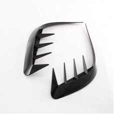 Car Exterior Accessories Black Carbon Front blade Shape Cover Front wind knife Trim For Harrier/Venza 2021
