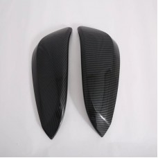 New Car ABS Carbon Fiber Car High Configuration Rear View Mirror Horn Cover Trim For Toyota Highlander RAV4 Innova Revo 2016
