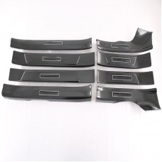 Car Accessories Exterior Decoration Door Sill Scuff Plate Threshold Plate Sticker Panel Straps Cover For BYD Han EV/DM-i 2022