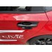 Накладка Ручки Honda Civic 11, Черно-Серебристая
