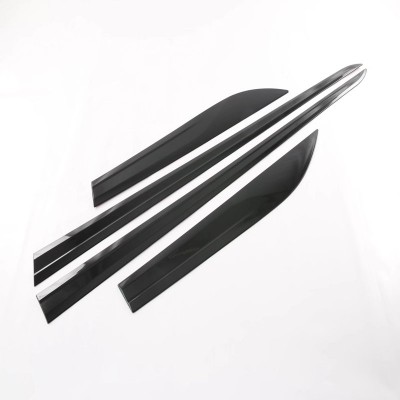 Накладка боковой двери Honda Civic 11, серебро/черный
