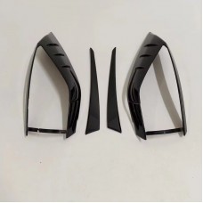 Factory New Carbon Car Rear Fog Lamp Cover Tail Light Eyebrow Trims Foglight For Toyota Yaris Cross 2023