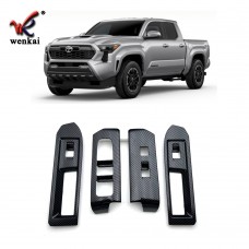 Car Accessories Window Lift Switch Buttons Frame Cover Trim For Toyota Tacoma 2024
