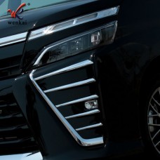 ABS Chrome Front Fog Light Trim For Toyota Voxy 80 Car Accessories
