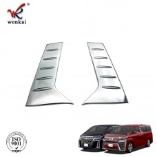 Car Accessories C Pillar Rear Window Quarter Cover Garnish ABS Chrome For Exterior Toyota Alphard Vellfire 3rd Gen
