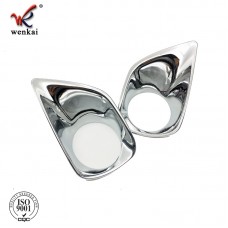 2PCS/SET ABS Chromed Front Rear Head Fog Lamp Cover Back Fog Light Trim For Toyota RAV4 2013-2015 Accessories