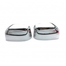 2Pcs ABS Chrome Trim Frame Car Rearview Side Door Mirror Cover For Mitsubishi Delica D5 2019 2020 Car Accessories