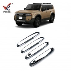 For 24 Toyota Prado Modified Side Door Handle Cover Land Cruiser LC250 Special ABS Chrome Handle Trim
