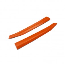2pcs ABS Plastic Front Grill Cover Trims Strip Car Exterior Accessories For Subaru XV Crosstrek 2018 GT7 GT3
