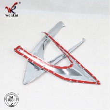 ABS Chrome Exterior Accessories 2 Pcs Rear Tail Light Lamp Cover For Toyota Vitz Yaris 2015 2016 2017 2018
