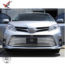 Сетка Переднего Бампера Toyota Sienna 2018-2019, Вентиляционная Решетка, Грязевая Накладка
