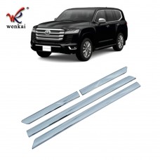 Хромированный молдинг для боковой двери Toyota Land Cruiser LC300 2022 года, ABS, серебристый
