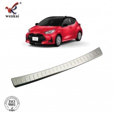 Stainless Steel Rear Bumper Foot Plate For Toyota Yaris 2020 2021 Car Guard Accessories
