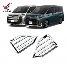 ABS Chrome For Toyota Voxy Noah 2022 Rear Bumper Fog Light Lamp Cover Trim Car Exterior Accessories
