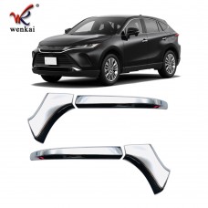 ABS Chrome Rearview Side Door Mirror Cover Trim For Toyota Harrier Venza XU80 2020 2021 Car Accessories
