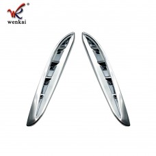 For Toyota Harrier Venza 2020 2021 ABS Chrome Car Front Fender Side Air Vent Cover Trim Car-styling Vent Sticker
