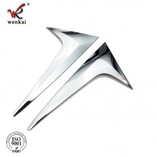 ABS Chrome 2 Pcs Rear Tail Window Spoiler Triangle Molding Trim Garnish For Mazda CX-5 KF 2017 2018 2019 Accessories